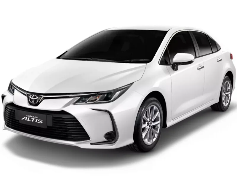 Toyota Corolla Altis with private driver in Thailand