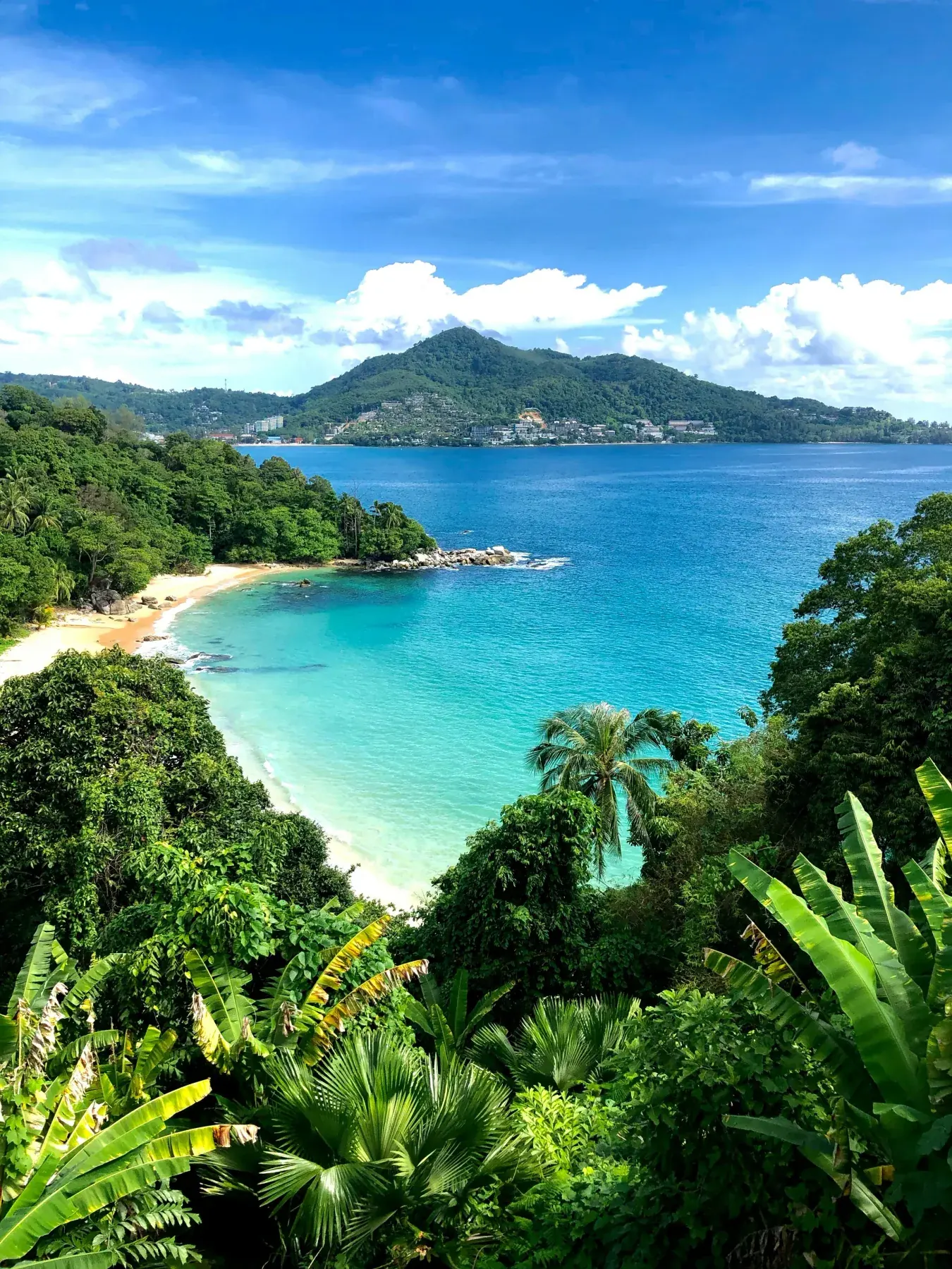 Phuket tropical beach viewpoint in Thailand