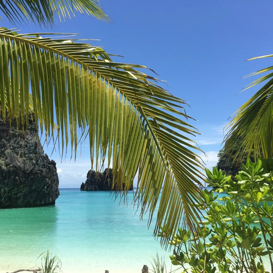 Tropical beach in Thailand with turquoise water