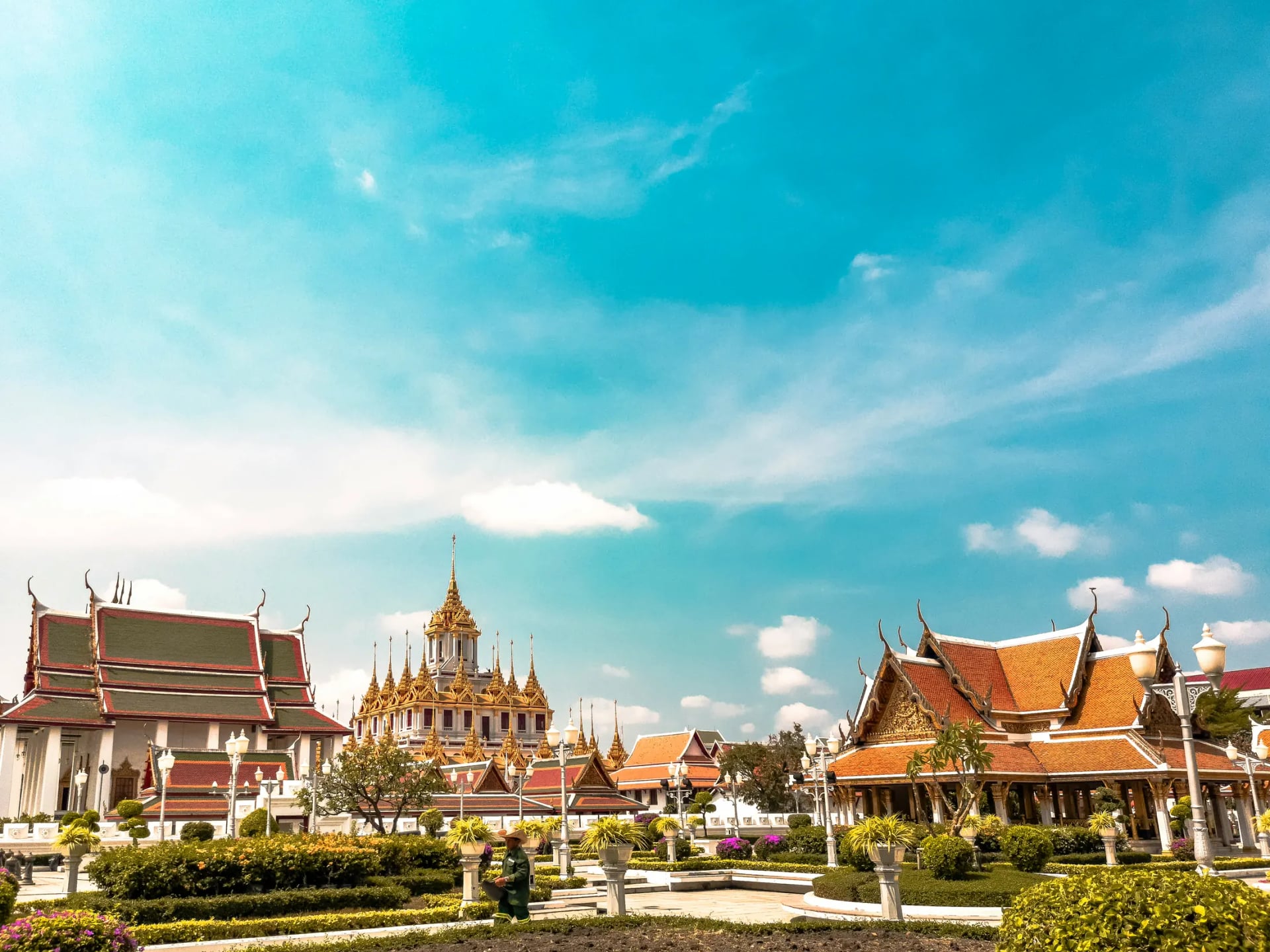 Grand Palace temple courtyard in Bangkok