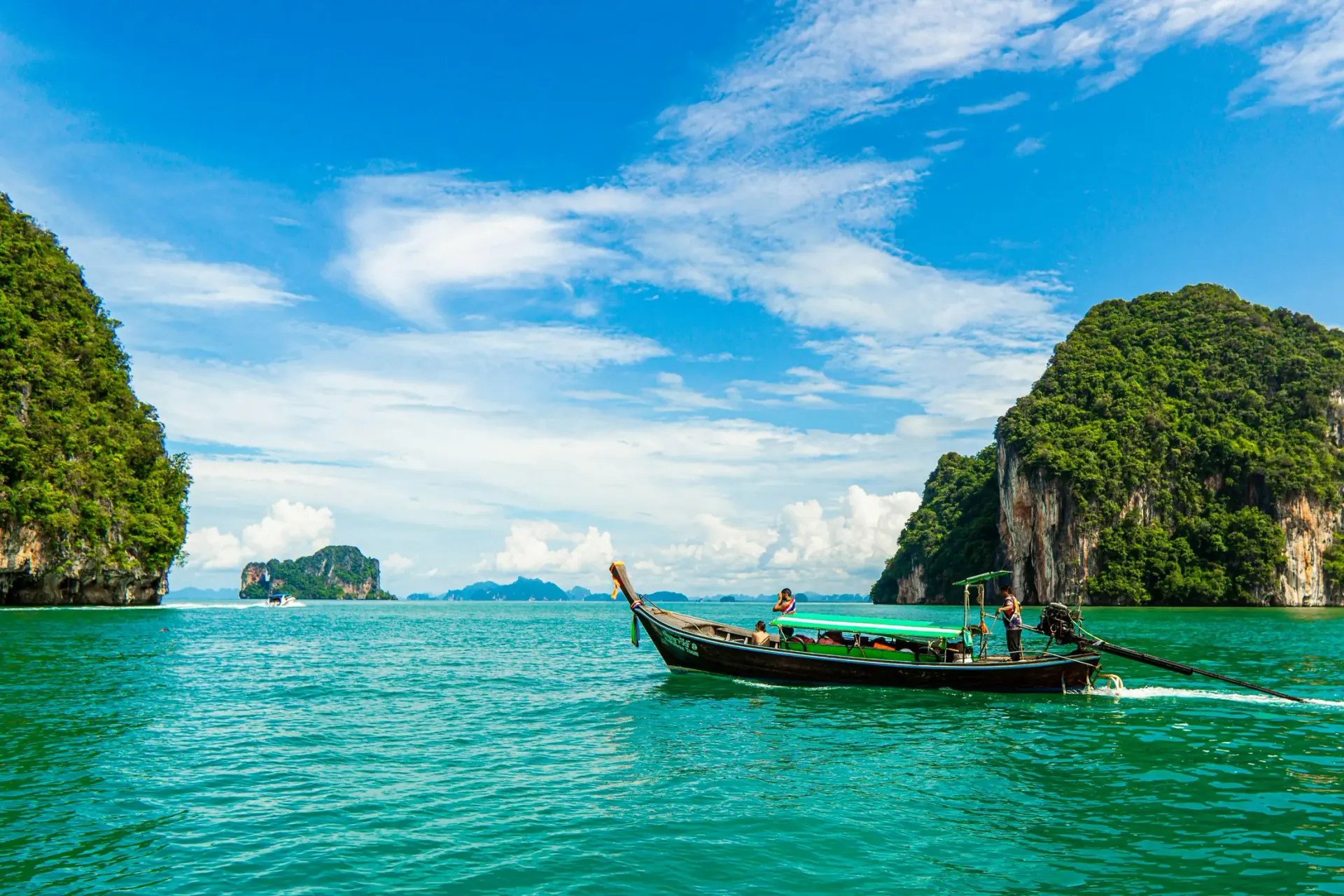 Longtail boat in the Andaman islands