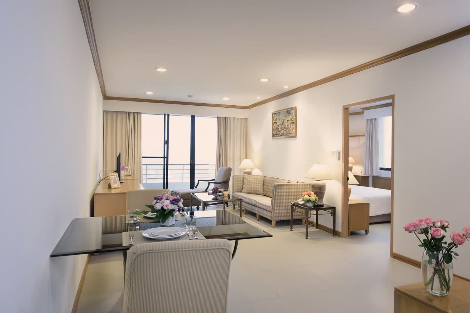 Living room in 1 Bedroom at Riverine Place