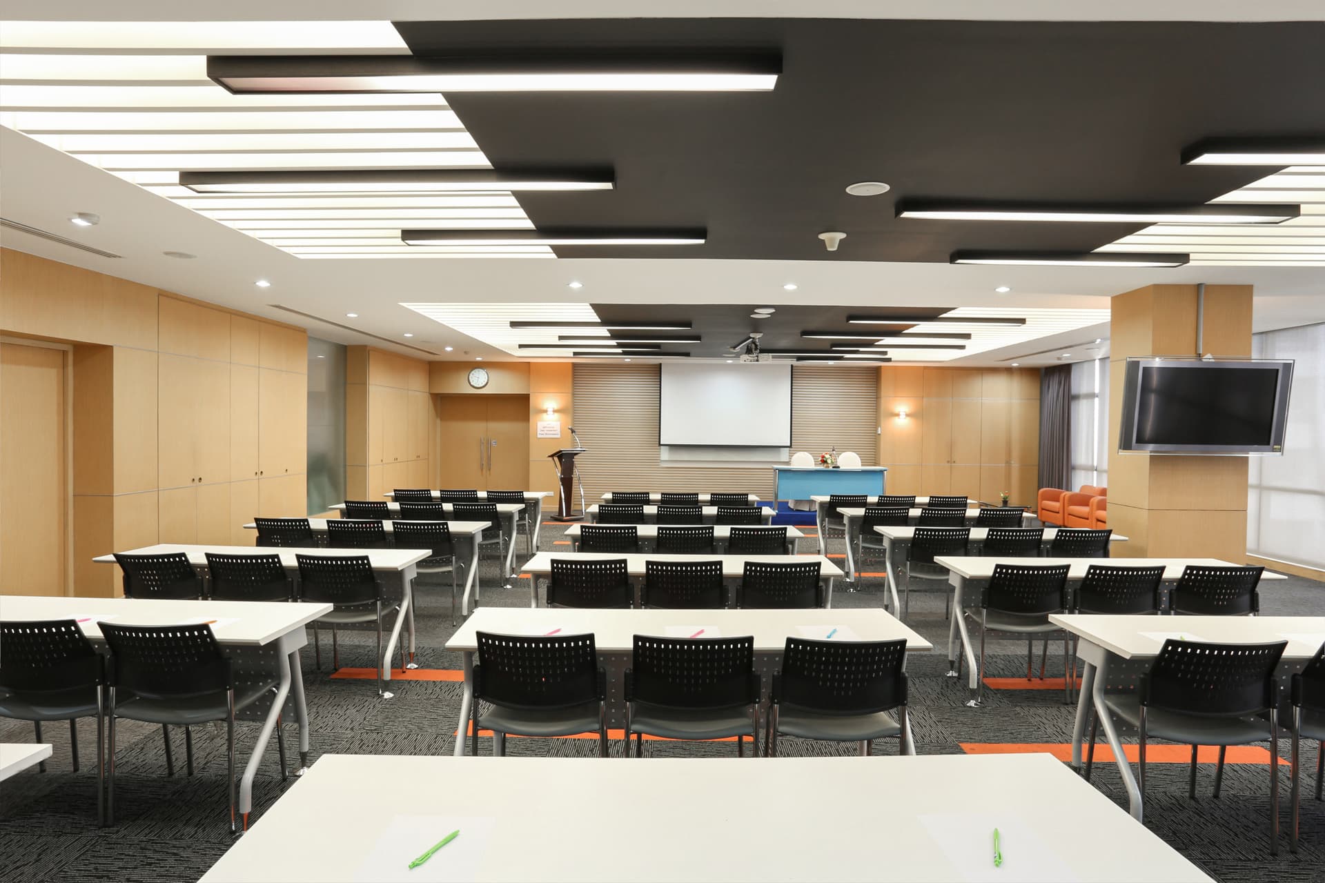 Chao Phraya conference room with classroom setup at Riverine Place