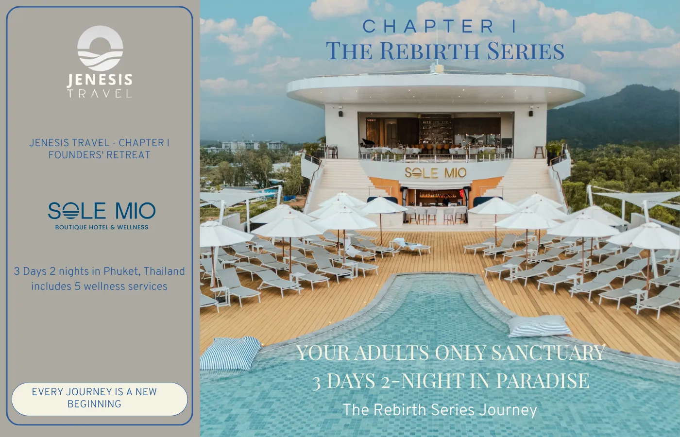 Sole Mio wellness retreat pool in Phuket