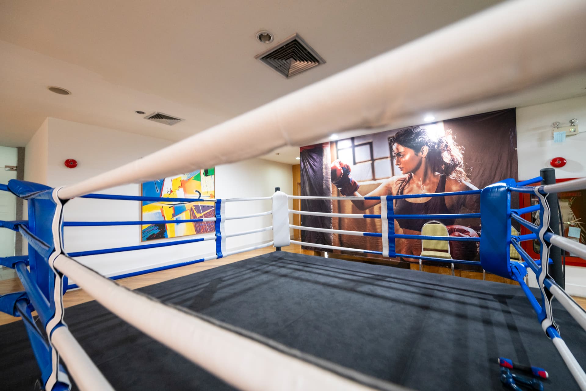 Boxing ring at Bangkok residence